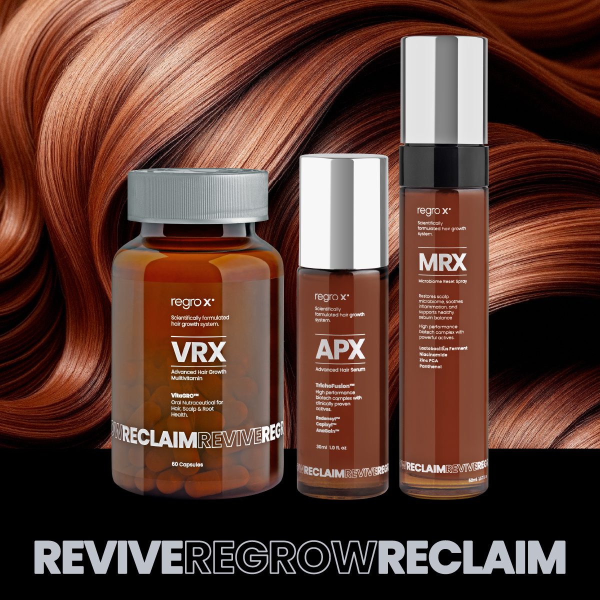RegroX Triple Action System | Clinical Hair Growth Support